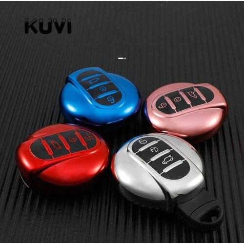 Soft TPU Colorful Car Remote Key Case Full Cover Holder Shell For mini cooper F55 F56 F57 F54 F60 jcw Smart Key