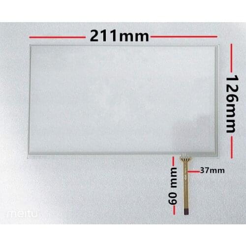 New 9-inch 4-wire touch screen is suitable for navigation car touch screen 211*126mm