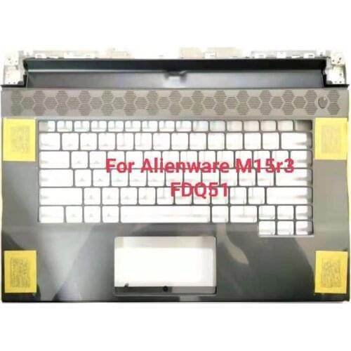 New original US Palmrest Upper Cover Case C shell black For Dell Alienware M15 R3 Gaming Laptop FDQ51 0T17R7 T17R7
