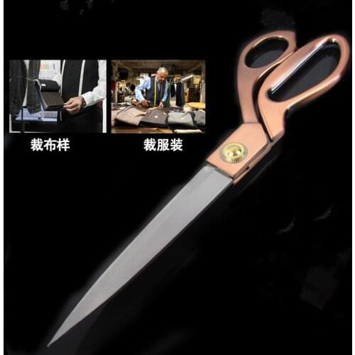 Sewing Scissors hot Trimming Shears Cross-Stitch Stainless Steel Tailor Scissor Sewing Embroidery Fabric 23.8cm Sewing Scissors