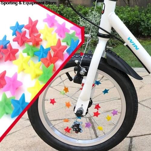36PCS Bicycle Wheel Spoke Plastic Beads Multi Color Children Clips Decoration Bike Colorful Baby Kid Gifts Cycling Accessories