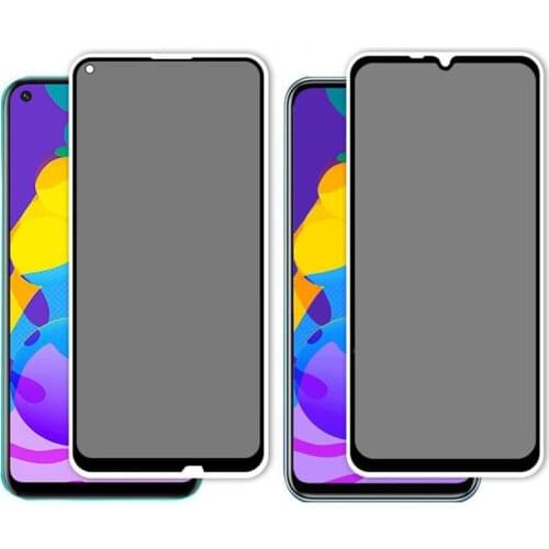 50pcs For Xiaomi Redmi 10/9A/9C/Note 10 Pro/Note 10s/Note 9 Pro/Note 9s/Note 9T/Note 8T 9D Full Glue Privacy Tempered Glass