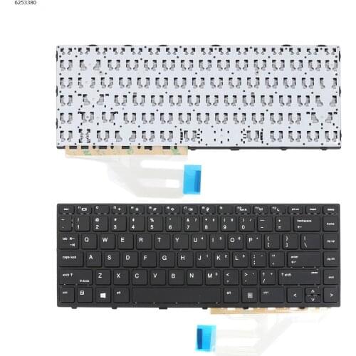 US QWERTY New Replacement Keyboard For HP Probook 430 G5 440 G5 445 G5 L01071-001 Laptop Black with Frame