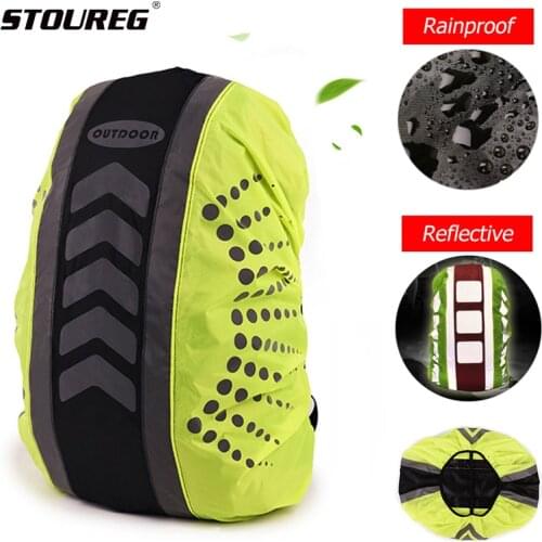 Reflective Backpack Rain Cover Waterproof Dustproof Sport Bag Cover Outdoor Travel Hiking Climbing Rucksack Rainproof Cover