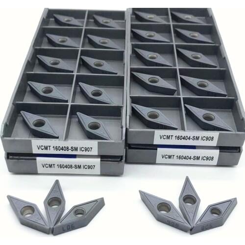 VCMT160408 VCMT160404 SM IC907 metal turning tool CNC lathe milling cutter indexable VCMT 160408 carbide turning insert