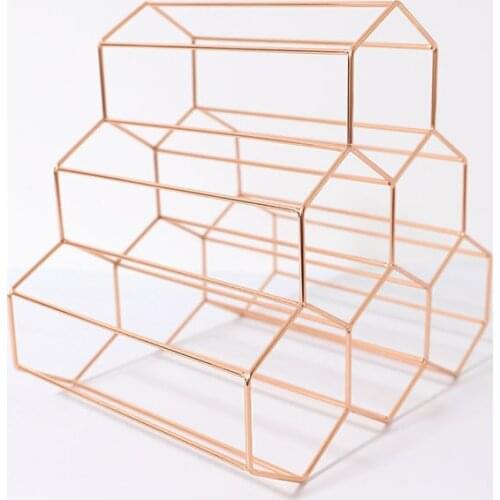 6-Holes Wine Rack Strong and Sturdy Golden Rose Red Wine Basket Wine Storage Toolbar Chateau Bars Families Wine Bottle Container