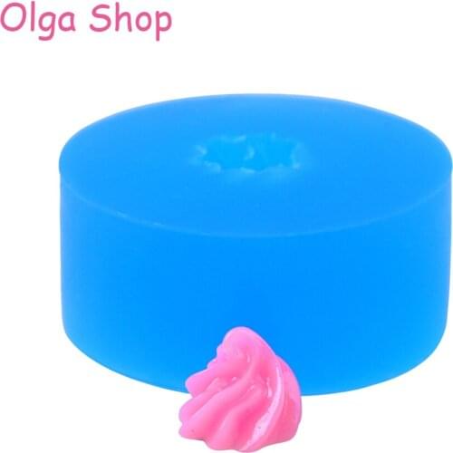 XYL224 8.9mm Whipped Cream Silicone Mold - for Sugarcraft, Fondant, Miniature Sweets, Candy, Resin, Polymer Clay, Gum Paste, Wax
