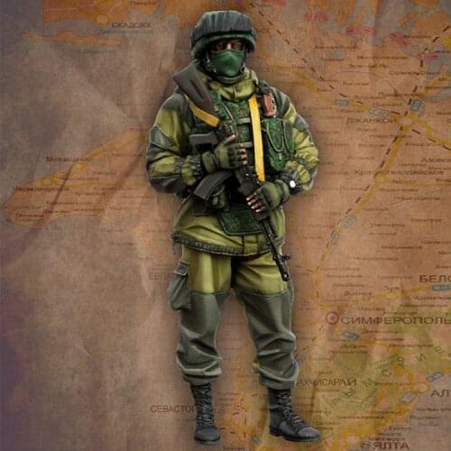 1/35 Modern Russian Soldier 2014, Resin Model Soldier GK, military themes, Unassembled and unpainted kit