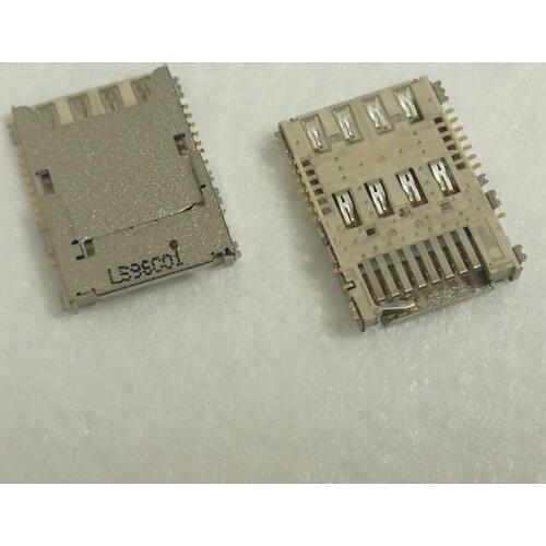 10pcs/lot for SAMSUNG Galaxy S5 G900 G900A G900F G900H G900X I9600 SIM Card Slot Reader Holder Connector SIM Card Socket