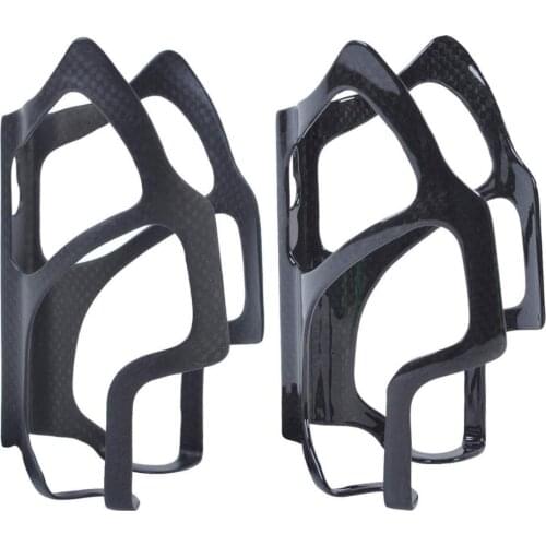 Bike Accessories Full 3K Carbon Fiber Water Bottle Holder Bicycle Tools Bottle Cage Mountain Road Cycling Parts Matte Glossy