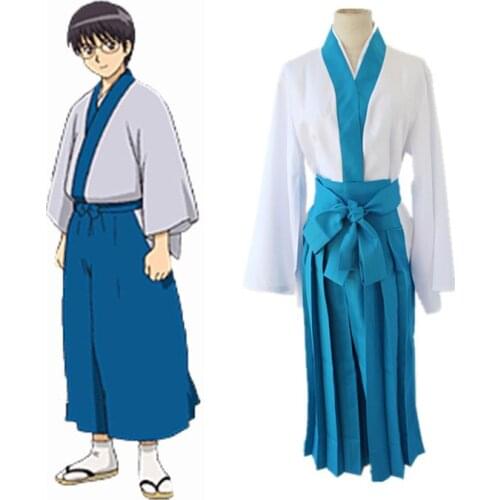 Anime GINTAMA Cosplay Costumes Shimura Shinpachi Swordwear Full Sets Cosplay Costumes Halloween Carnival Party Silver Soul