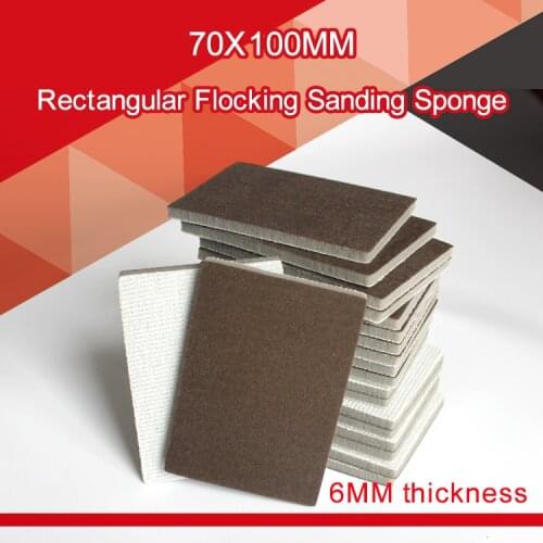 10pcs Wet & Dry Flocking Sanding Sponge Disc Red Sandpaper Self-adhesive 300-1500 Grit Polishing Grinding Tools