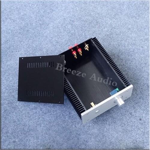 DIY 211*90*257MM All Aluminum Amplifier Chassis Case 2109 Amplifier Housing AMP Enclosure Box with RCA Binding Posts