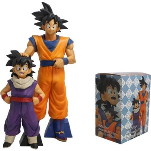 Dragon Ball Son Goku Gohan Anime Figures Father and Son PVC Toys Model Action Brinquedos DBZ Gohan Gotenks Gokou Doll Toys