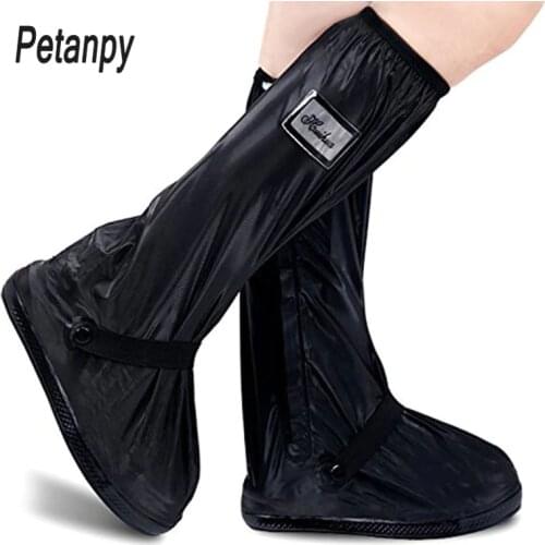 Hot Sell Creative Waterproof Reusable Motorcycle Cycling Bike Rain Boot Shoes Covers Rainproof Shoes Cover Rainproof Thick