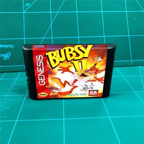 Bubsy II - 16 bit MD Games Cartridge For MegaDrive Genesis console