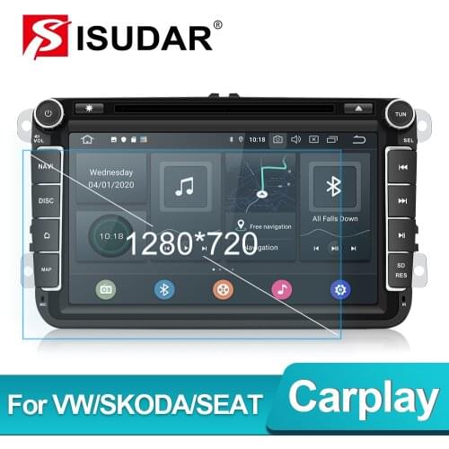 Isudar PX6 2 Din Android 11 Car Radio For Skoda/Seat/Volkswagen/VW/Passat b7/POLO/GOLF 5 6 Auto Multimedia Player DVD GPS DVR