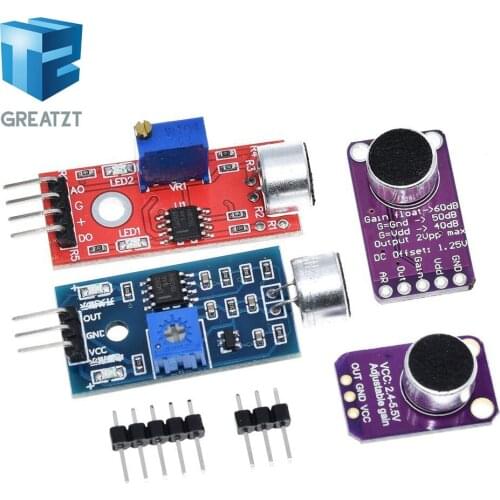 Selling Sound sensor module sound control sensor MAX4466 MAX9814switch detection whistle switch microphone amplifier For Arduino
