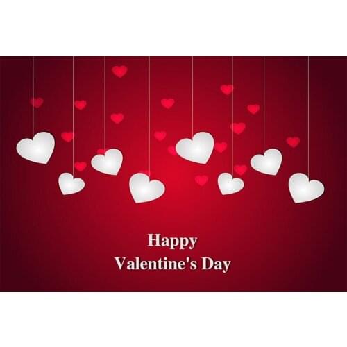 Mehofoto Valentines Day Photo Booth Background Red Heart Fairy Tale Dreamy Backdrop for Photography Photo Shoot Video 323