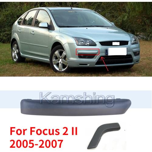 CAPQX For Focus 2 II 2005 2006 2007 Front Bumper Fog Light Garnish Cover Foglamp Plate Bar grille Trim Fog Lamp Decorative Strip