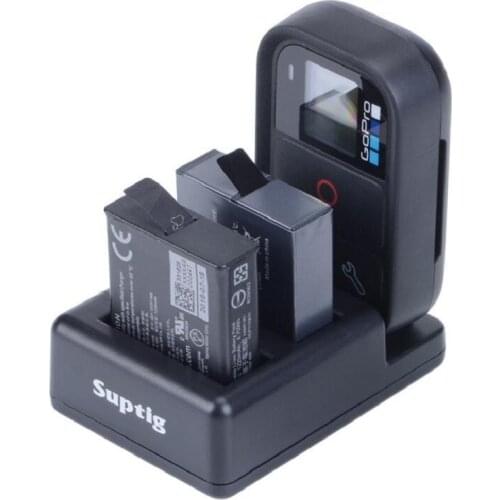 Action Camera For hero 5 6 battery 3 way USB 3 Slots Battery Charger WiFi Remote Control Charger for GoPro 7 8 Remote Clownfish