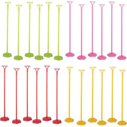 6set Balloon Stand holder for birthday party decorations kids balloons ballon stick wedding decor baloon table stand baby shower