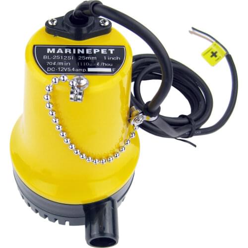 12V Submersible Bilge Water Pump Boat Marine Pond Caravan Camp 1100GPH