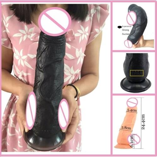 24*5.7CM FAAK brand Realistic huge dildo long penis big dong dick sex toys for woman flirt erotic sex shop adult anal products