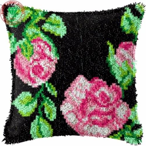 Needlework diy pillowcase embroidery Flower Rose Handmade carpet sets for embroidery stitch thread Stitch Threads for embroidery
