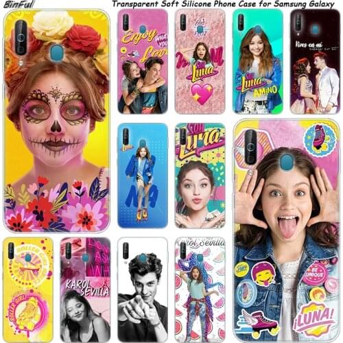 Hot Soy Luna Silicone Phone Case For Samsung Galaxy A80 A70 A60 A50 A40 A40S A30 A20 A2CORE M40 Note 10 Plus 9 8 5 Fashion Cover