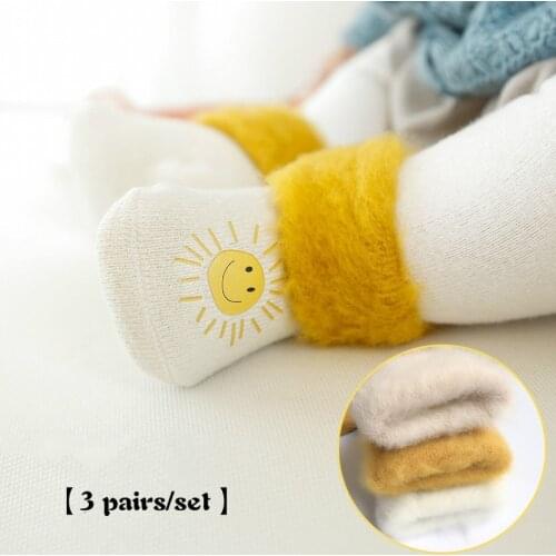 Unisex Baby Socks Winter Soft Warm Terry Socks for Toddler Non-slip Soles Newborn Boys Girls Thermal Floor Socks Free Shipping