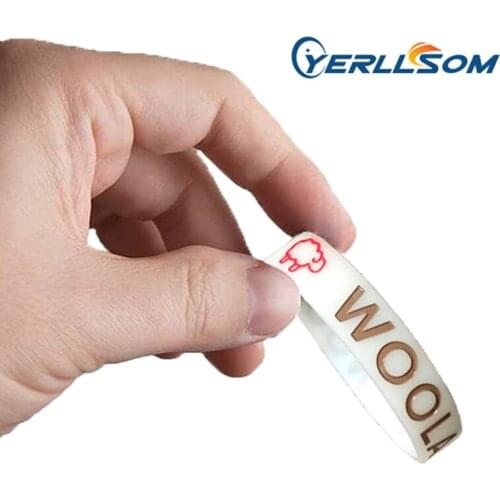 YERLLSOM 300PCS/Lot High Quatlity Custom bracelets silicone with deep logo silicone bracelets for gifs P041803