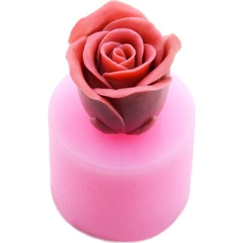 1PCS Food Grade Rose Flower shaped birthday wedding fondant cake border decoration silicone mould DIY Baking Tools