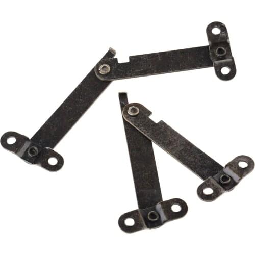 2Pcs Decorative Jewelry Box Cabinet Drawer Door Lid Support Hinges Antique Bronze Furniture Hinges Furniture Hardware with Screw