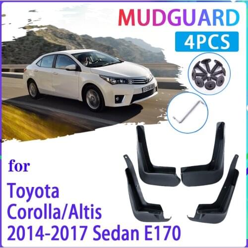 4 PCS Car Mud Flaps for Toyota Corolla Altis E170 2014 2015 2016 2017 Mudguard Splash Guards Fender Mudflaps Auto Accessories