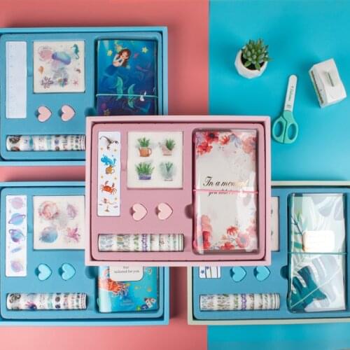 40Pcs/Set Notebook and Journal Cute Back to School Diary Notepad Agenda Planner Organizer Grid Monthly Blank Handbook Note Book