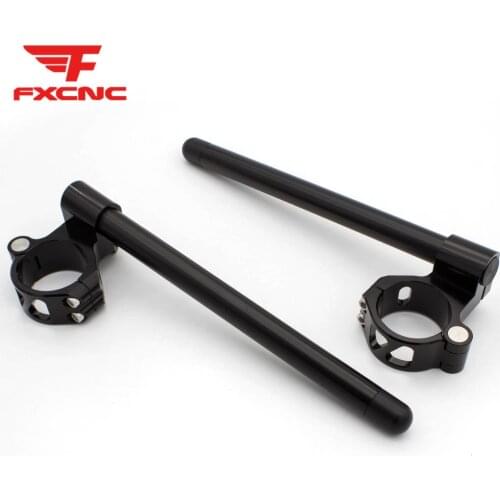50mm 51mm Riser CNC Motorcycle HandleBar Clip On Fork Handle Bar Clip ons 7/8" Universal For Yamaha Honda Kawasaki Suzuki Ducati