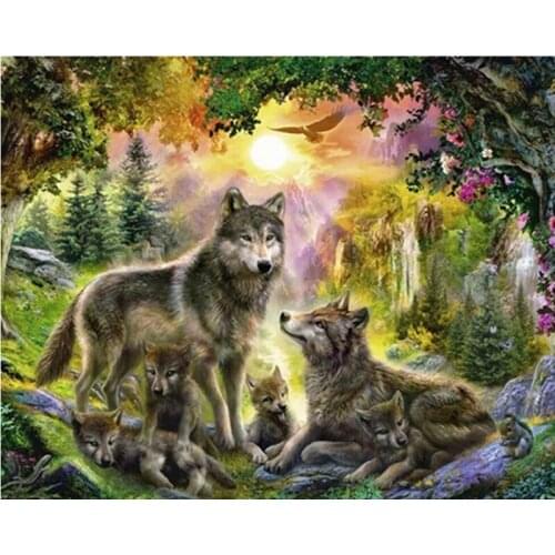 5D Diamond Painting Animal Scenery Diamond mosaic Embroidery Full Drill Cross Stitch Resin home Wall decoration painting