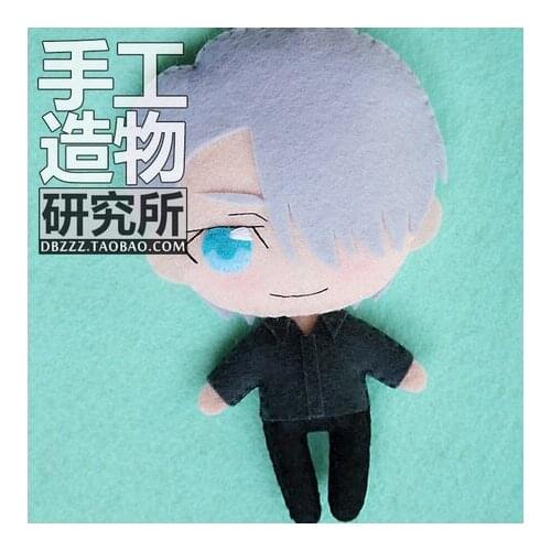Anime YURI!!! on ICE Yuri Katsuki Victor Nikiforov Cosplay Material Package Mini Plush Doll Keychain Pendant Toy DIY Handmade