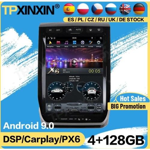 Carplay Tesla 128G Radio 2 Din Stereo With Screen Receiver Android For Ford F150 2015 2016 2017 2018 GPS Player Audio Head Unit