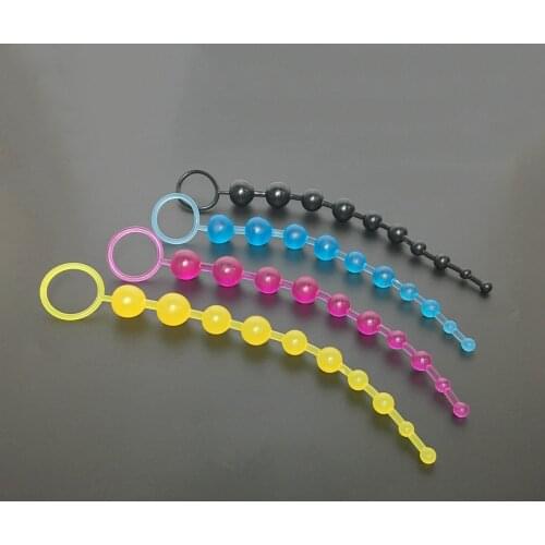 Colorful Soft Silicone Anal Balls Butt Plug Anal Sex Toys for Adults Small Anal Beads Sex Product For Beginners Products Sex Toy