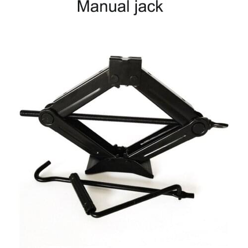 Car Jack General Foldable Handle Scissor Jack 1T Thick Steel Plate Rocker Hand-operated Car Truck Jack Auto Lifting Repair Tool