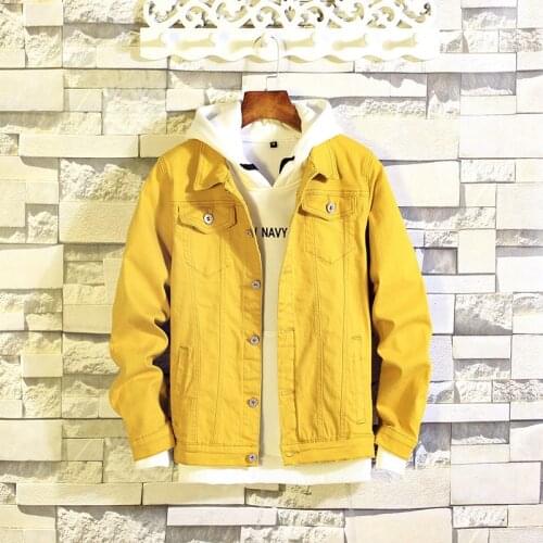 Mens Denim Jacket Spring Autumn Fashion Men Retro Jacket Casual Washed Jean Jacket Coat Winter Vintage Cowboy Outerwear Male