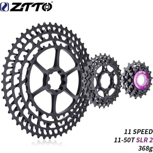 ZTTO 11s 11-50T SLR 2 Cassette MTB 11Speed Wide Ratio UltraLight 368g CNC Freewheel Mountain Bike Bicycle Parts for X 1 9000
