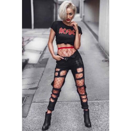 Merry See Fishnet Stockings Red