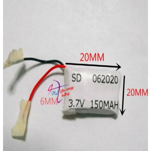 Best battery brand free shipping 3.7V lithium polymer battery 062020 602020 150mah GPS MP3 MP4 speaker battery