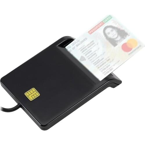 Multi-function Portable USB 2.0 Intelligent Card Reader Affordable Easy Use for DNIE ATM CAC IC ID Bank SIM Card Reader