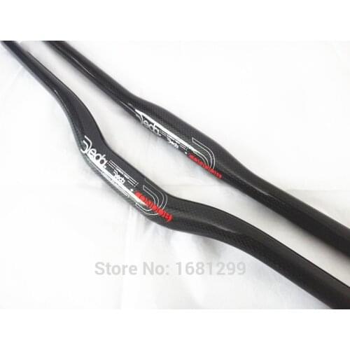Newest JEDA Mountain bike 3K full carbon fibre handlebars flat rise carbon bicycle handlebars MTB parts 31.8*600-740mm Free ship