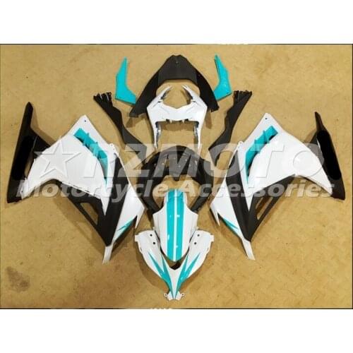 New ABS motorcycle Fairing For Kawasaki Ninja250 Ninja300 2013-2017 Injection Bodywor sensational white ACE No.715