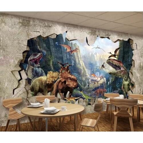 Beibehang papel de parede Custom photo wallpaper 3d murals ancient dinosaur kingdom stereo TV store backdrop wall 3d wallpaper